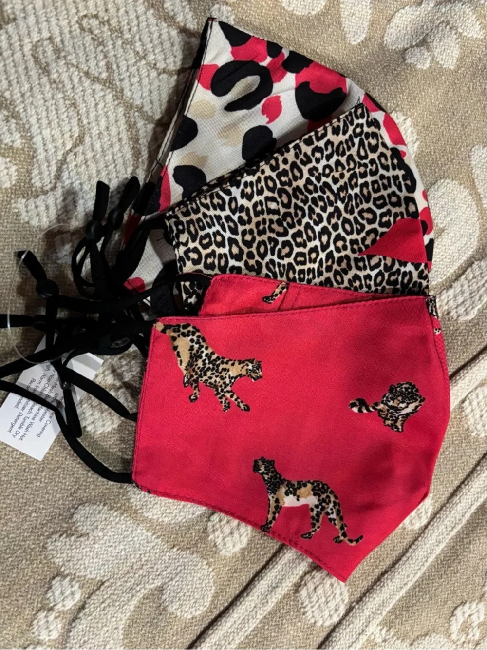 🐆 Sassy Safari Face Mask Set | Leopard & Pop Print Bundle (3 Pack)